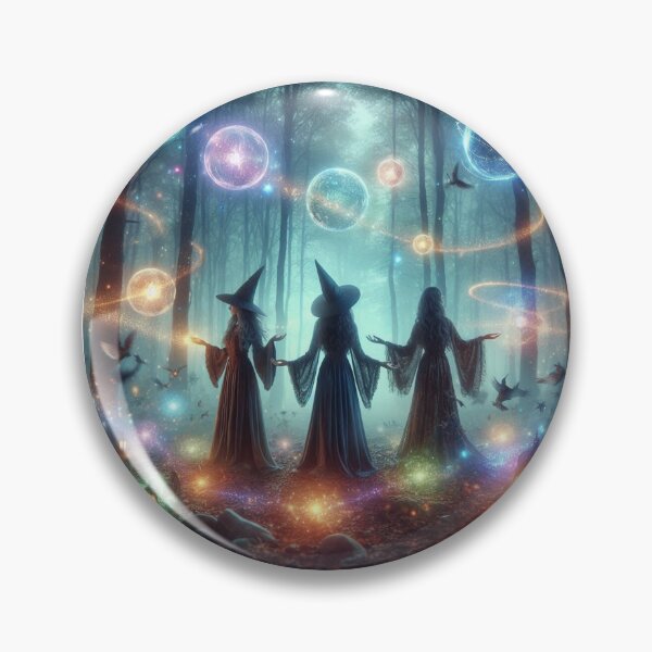 Item preview, Witches casting spells designed and sold by WyckedLynn.