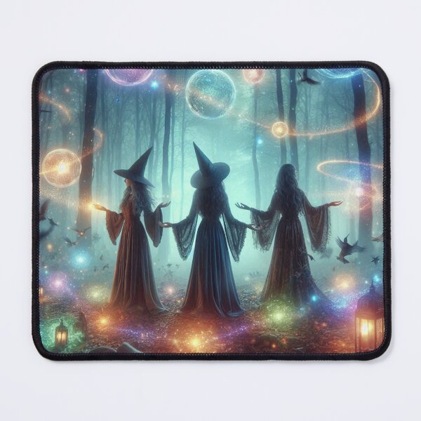 Item preview, Witches casting spells designed and sold by WyckedLynn.