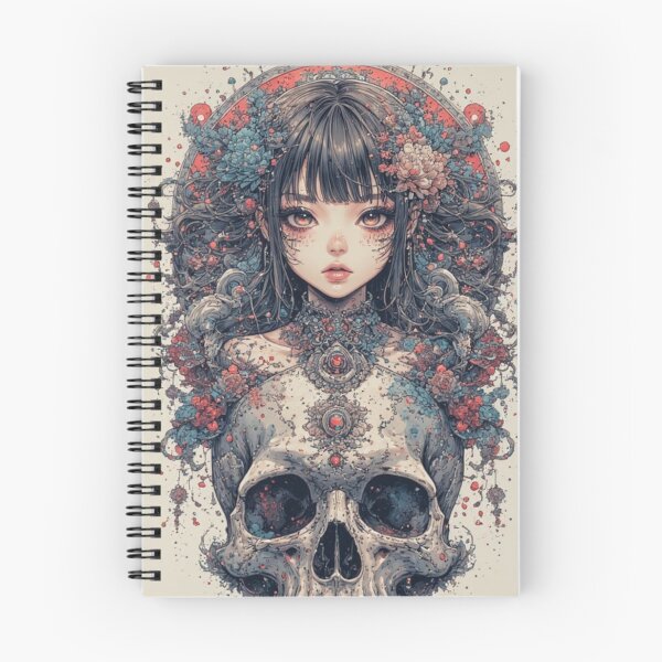 Item preview, Anime Girl with Skull designed and sold by LitRobot.