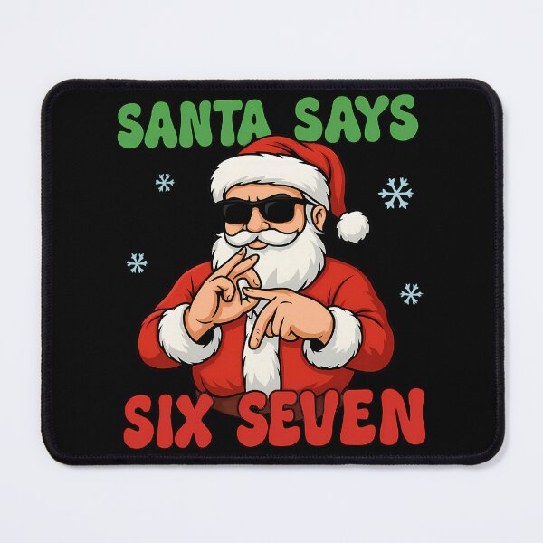 Item preview, Santa Says Six Seven – Funny Cool Santa Christmas Meme designed and sold by Alluka Brand.