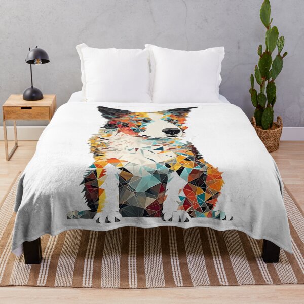 Item preview, Geoshapes Border Collie Geometric Art designs designed and sold by sadaqaromcevf.