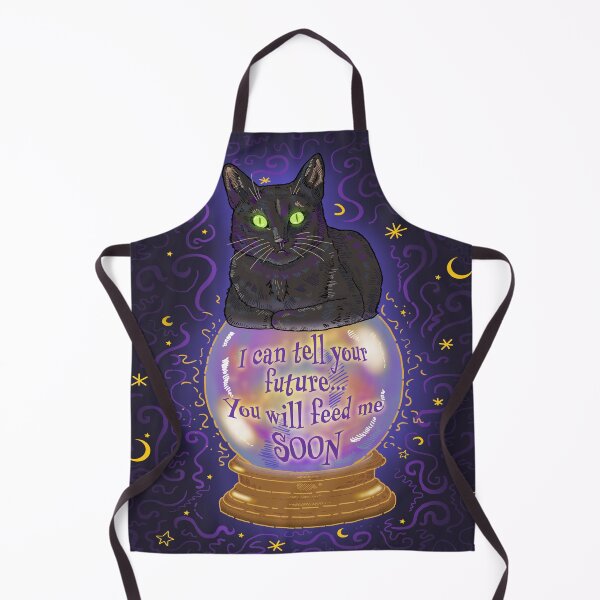 Item preview, Fortune Teller Cat – "You Will Feed Me Soon" - Funny Occult Cat designed and sold by TwistyPrintz.