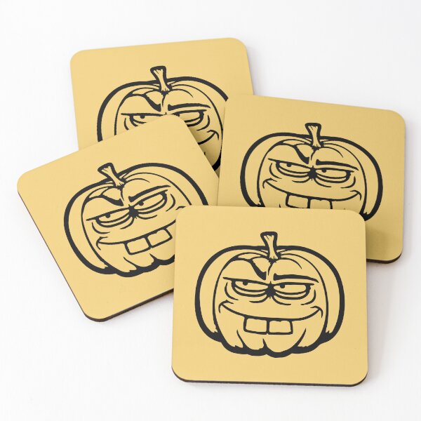 Item preview, Silly Pumpkin Mischievous Grin Halloween Funny Comic Face designed and sold by shirt-o-mat.