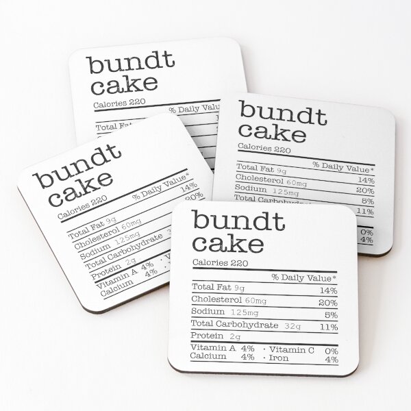 Item preview, Bundt Cake Nutrition Facts Funny Thanksgiving Christmas Food 		 designed and sold by ndjagothiborr.