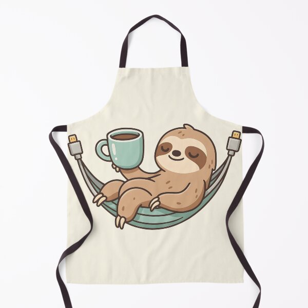 Item preview, Sloth in Tech Hammock - Remote Work Vibes designed and sold by ArtsyWishesShop.