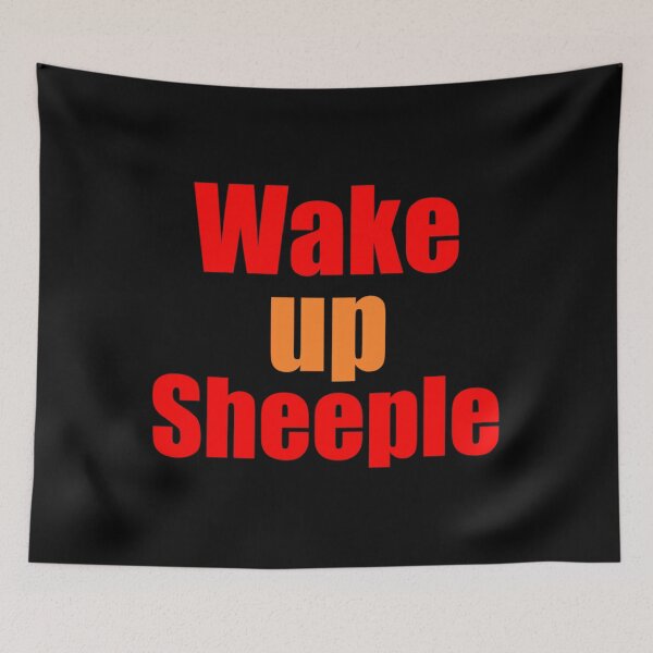Item preview, WAKE UP SHEEPLE 	 designed and sold by dcgvdusqg93.