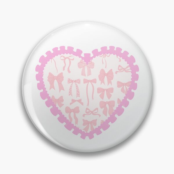 Item preview, Pink heart with bows with pink frilly border  designed and sold by priyankajustine.