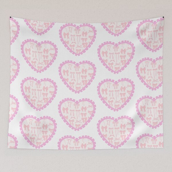 Item preview, Pink heart with bows with pink frilly border  designed and sold by priyankajustine.