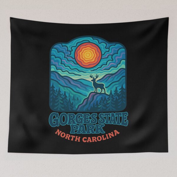 Item preview, Gorges State Park North Carolina Trippy Travel designed and sold by TomFrontierArt.