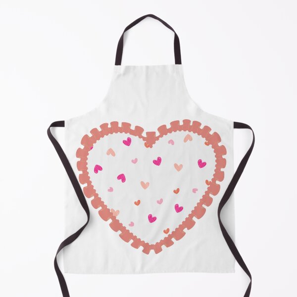 Item preview, White heart with peach frilly border  designed and sold by priyankajustine.