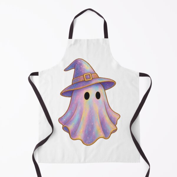 Item preview, Cute Ghost Witch Pumpkin Shirt Coquette Aesthetic Halloween Iridescent Kawaii Ghost Girly Halloween Tee designed and sold by LessIsLoud.