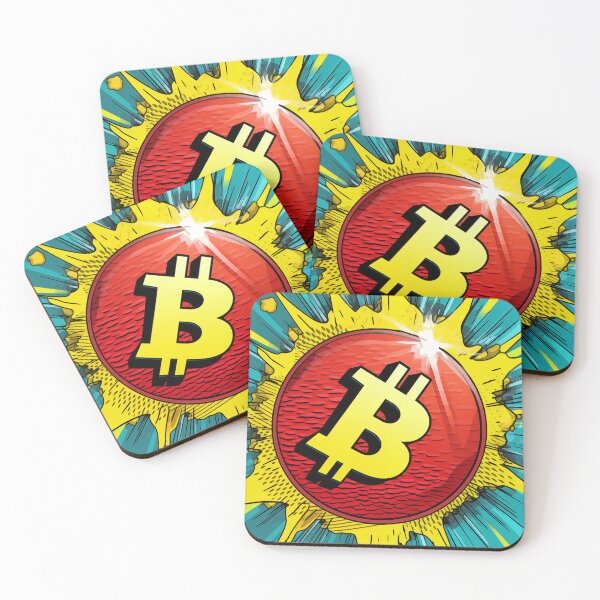Item preview, Bitcoin Crypto Cartoon Art Poster designed and sold by GiriaGallery.