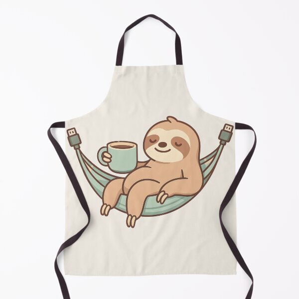 Item preview, Coffee Sloth - Slow Living Tech Life designed and sold by ArtsyWishesShop.