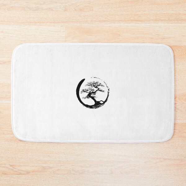 Item preview, Zen Bonsai Tree In Enso Circle (Black) 	 	 designed and sold by ahmeyekuzaiw.