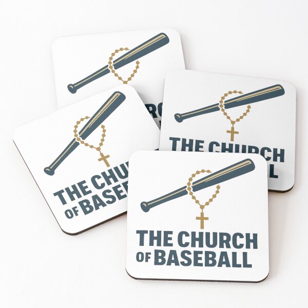 Item preview, The Church of Baseball – Bull Durham Quote Design designed and sold by BackstopAndCo.