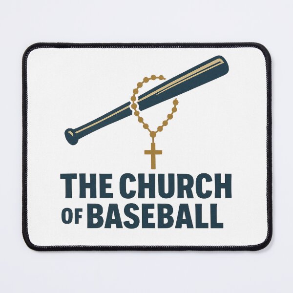 Item preview, The Church of Baseball – Bull Durham Quote Design designed and sold by BackstopAndCo.