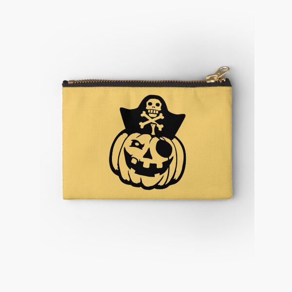 Item preview, Pirate Captain Pumpkin Halloween Funny Eye Patch Cartoon designed and sold by shirt-o-mat.