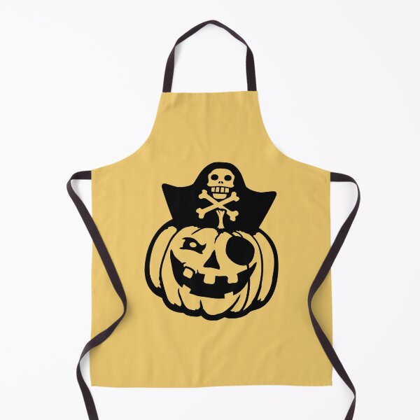 Item preview, Pirate Captain Pumpkin Halloween Funny Eye Patch Cartoon designed and sold by shirt-o-mat.