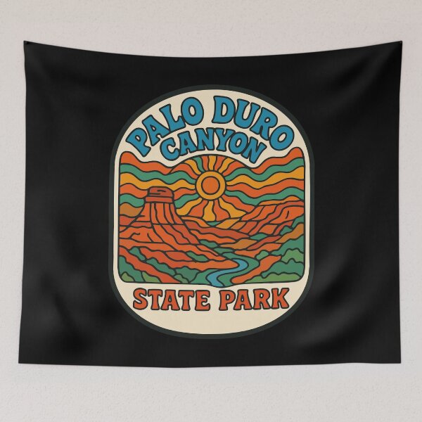 Item preview, Palo Duro Canyon State Park Texas Trippy Retro designed and sold by TomFrontierArt.