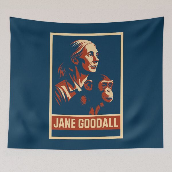 Item preview, Jane Goodall designed and sold by Anniko Art Studio.