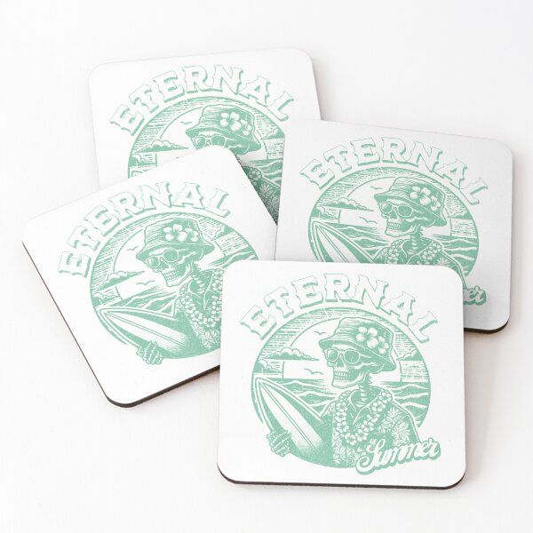 Item preview, Eternal Summer Skeleton Beach Logo – Vintage Surf Design designed and sold by ldjcustomdesign.