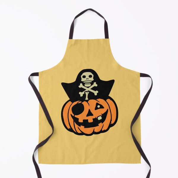 Item preview, Pirate Captain Pumpkin Halloween Funny Eye Patch Cartoon designed and sold by shirt-o-mat.