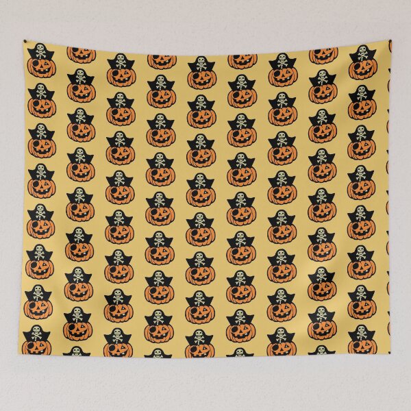 Item preview, Pirate Captain Pumpkin Halloween Funny Eye Patch Cartoon designed and sold by shirt-o-mat.