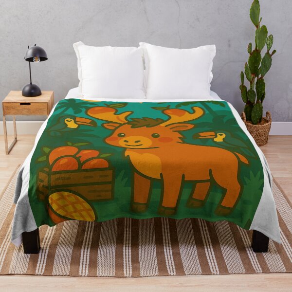 Item preview, Mango Moose in the Jungle Grove designed and sold by Whiskers&Waffles.