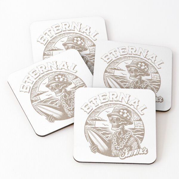 Item preview,  Eternal Summer Skeleton Beach Logo – Vintage Surf Design designed and sold by ldjcustomdesign.