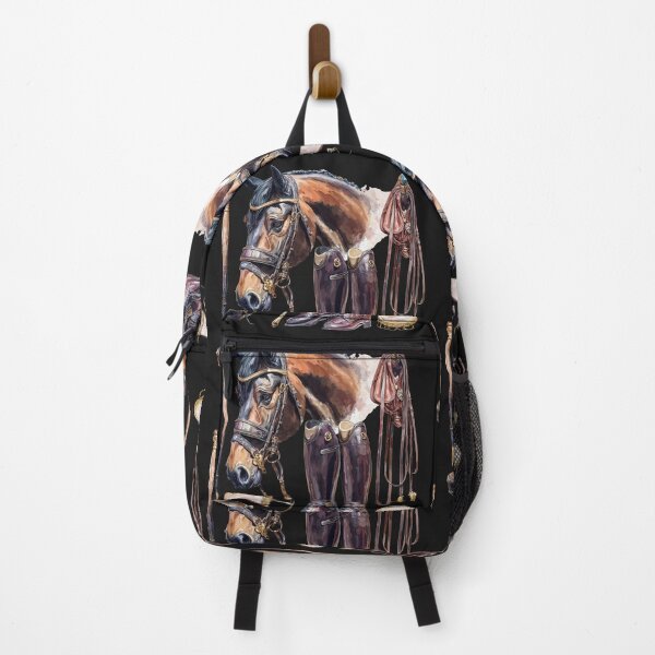 Item preview, Equestrian Elegance Watercolor Horse and Riding Gear designed and sold by Anastasiia Yurevych.