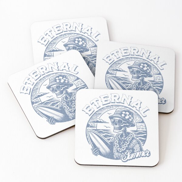 Item preview, Eternal Summer Skeleton Beach Logo – Vintage Surf Design designed and sold by ldjcustomdesign.