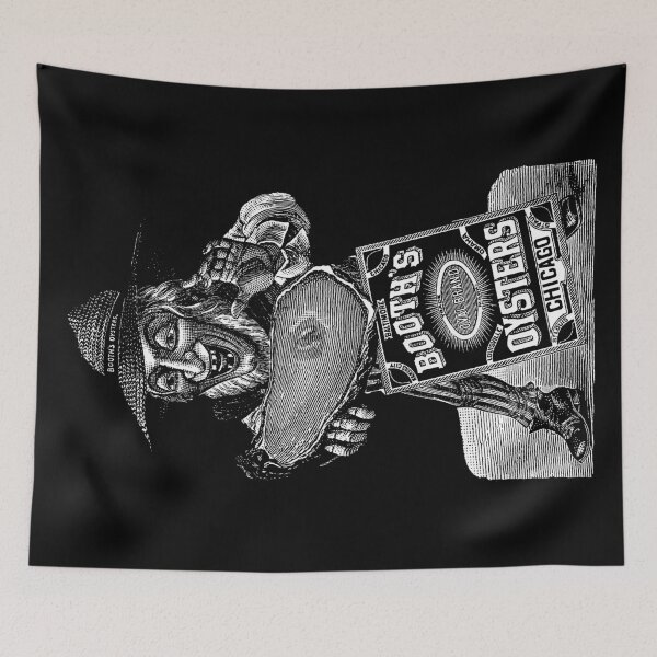Item preview, Booth's Oysters Woodcut designed and sold by mamiespaw.