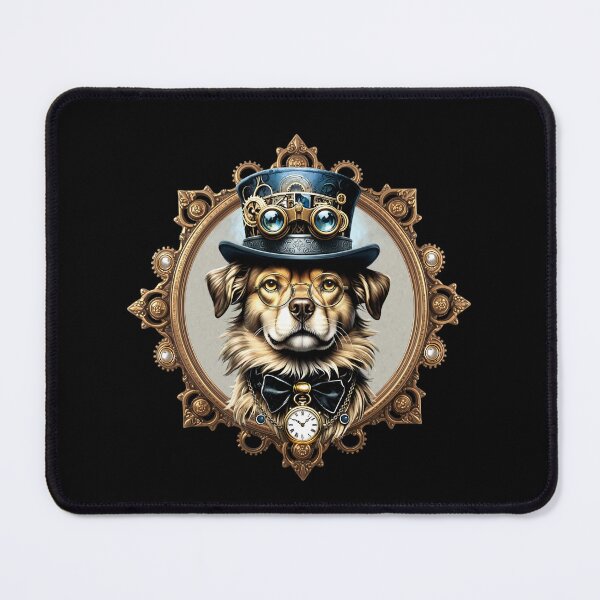 Item preview, Steampunk Dog Print. Victorian Dog in Top. designed and sold by KojourinArt.