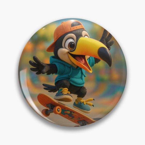 Item preview, Skater Channel-Billed Toucan designed and sold by Sillytoe.