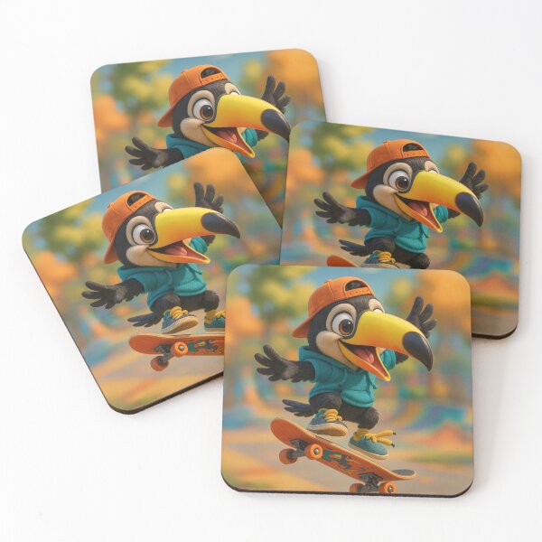 Item preview, Skater Channel-Billed Toucan designed and sold by Sillytoe.