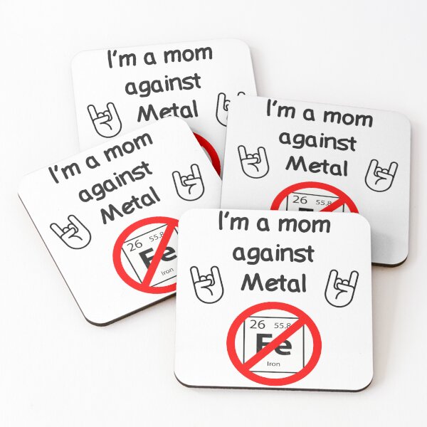 Item preview, I'm a mom against metal designed and sold by kupfermoos.