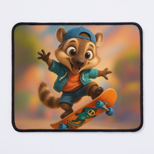 Item preview, Skater Coati  designed and sold by Sillytoe.