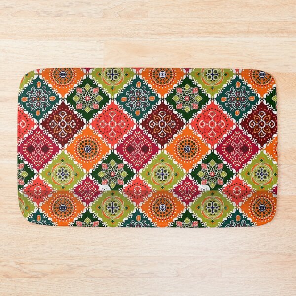 Item preview, Colorful Rajasthani Bandhani Pattern – Traditional Indian Art designed and sold by Kruti Collection.