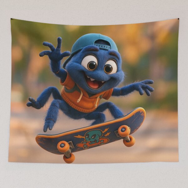 Item preview, Skater Cobalt Blue Tarantula designed and sold by Sillytoe.