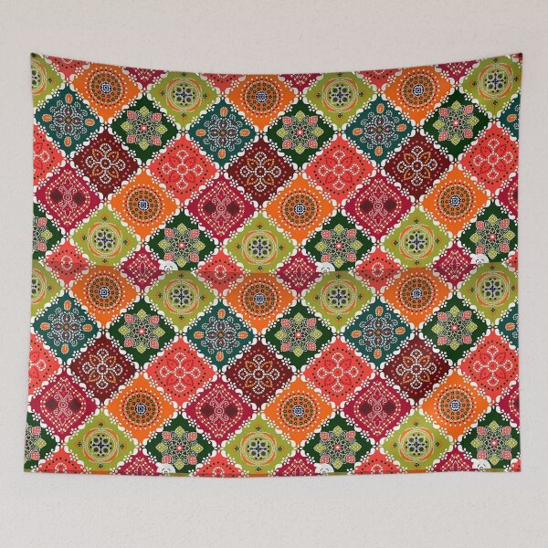 Item preview, Colorful Rajasthani Bandhani Pattern – Traditional Indian Art designed and sold by Kruti Collection.