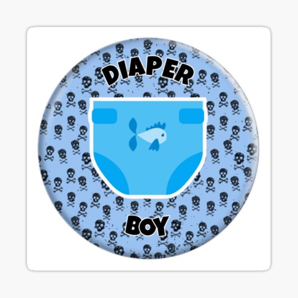 Item preview, Age Play ABDL AB/DL Diaper Boy adult baby Skull Cross  designed and sold by vintageday.
