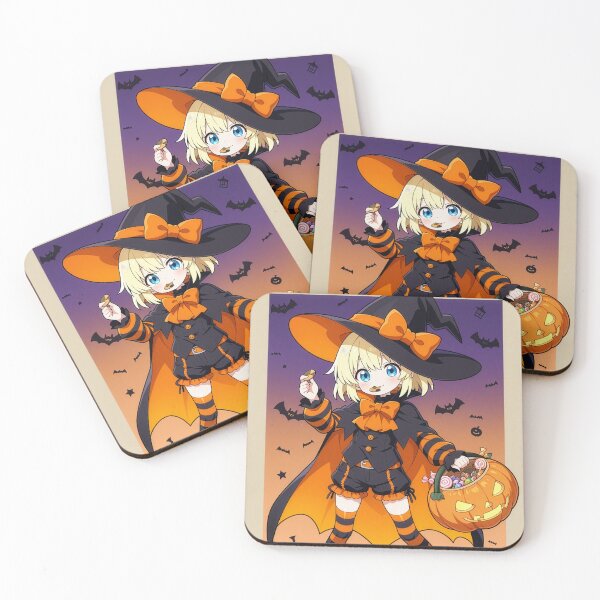 Item preview, Cute Blonde Anime Witch – Halloween Candy Magic Art designed and sold by S-Viirgo.