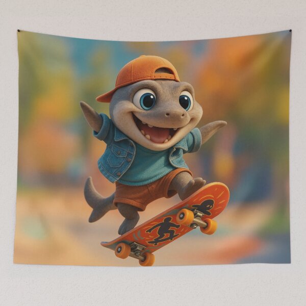 Item preview, Skater Cookiecutter Shark designed and sold by Sillytoe.