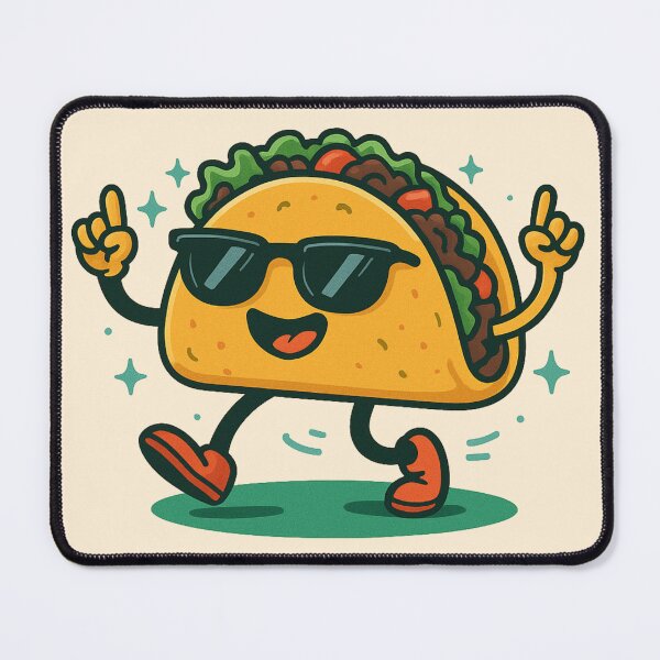 Item preview, Dancing Disco Taco - Party Food Vibes designed and sold by ArtsyWishesShop.
