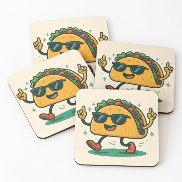Item preview, Dancing Disco Taco - Party Food Vibes designed and sold by ArtsyWishesShop.