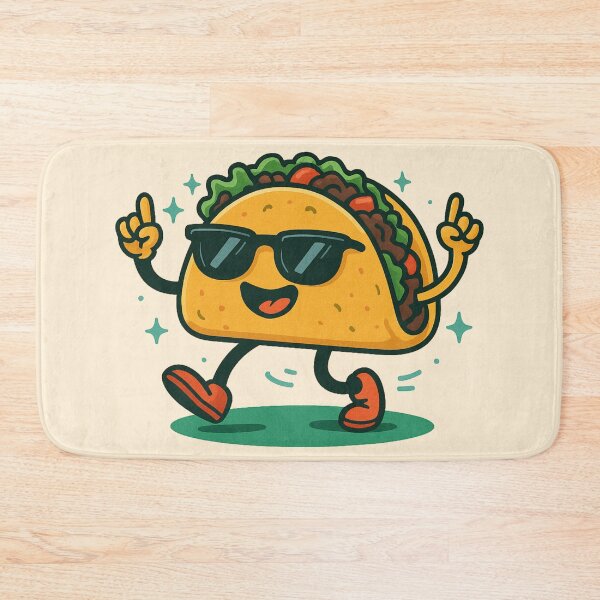 Item preview, Dancing Disco Taco - Party Food Vibes designed and sold by ArtsyWishesShop.