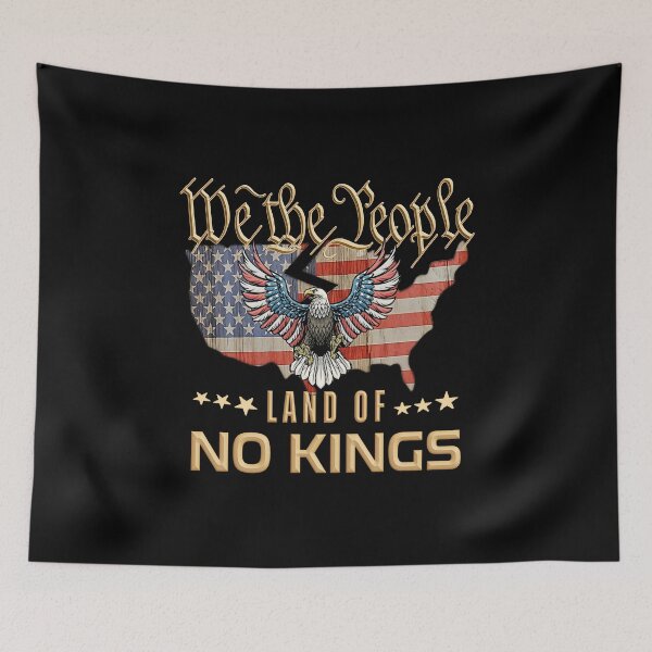Item preview, No Kings In America, Democracy, We The People designed and sold by gear-posters.