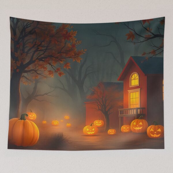 Item preview, Autumn Spirits in the Pumpkin Grove Jigsaw designed and sold by ArtComixHaven.