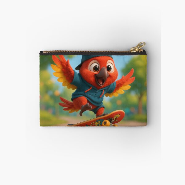 Item preview, Skater Cuban Red Macaw designed and sold by Sillytoe.