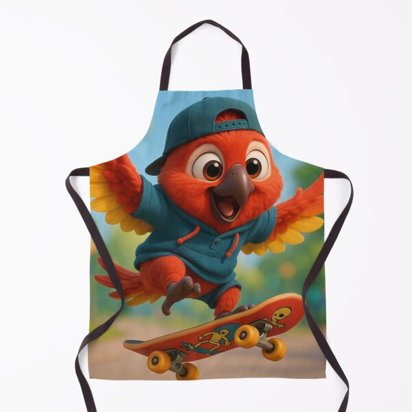 Item preview, Skater Cuban Red Macaw designed and sold by Sillytoe.